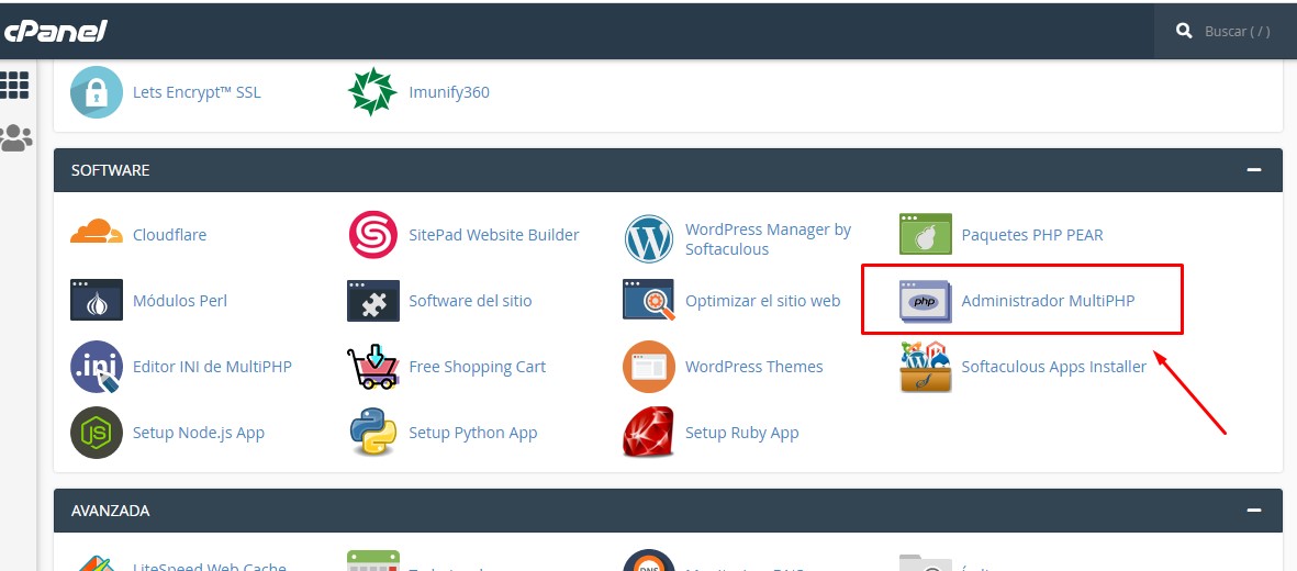 administrar multiphp