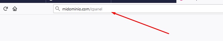 ingreso al cpanel